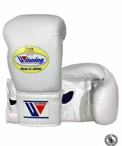 Winning Lace Up Gloves - White