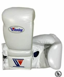 Winning Lace Up Gloves - White